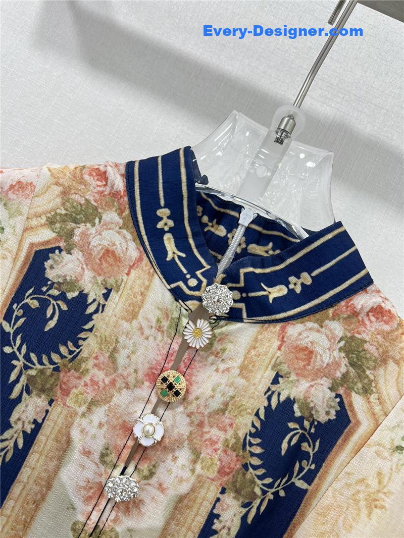 zimm lantern sleeves mid-length dress replica clothes