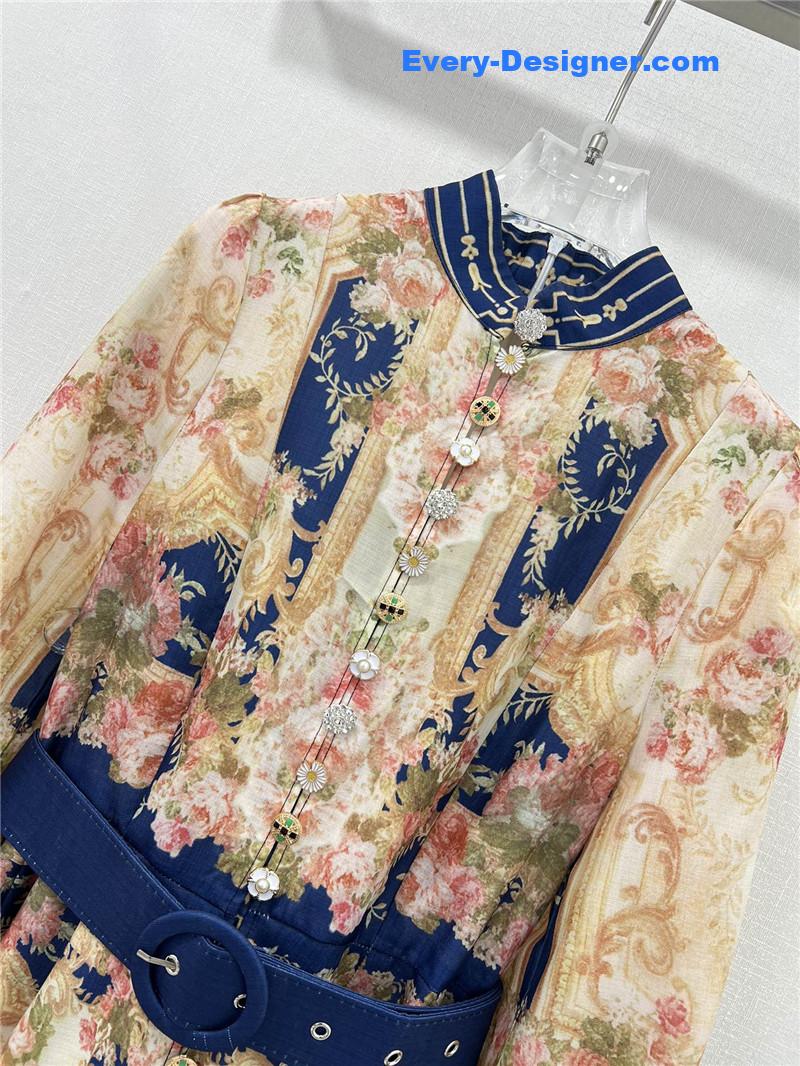 zimm lantern sleeves mid-length dress replica clothes