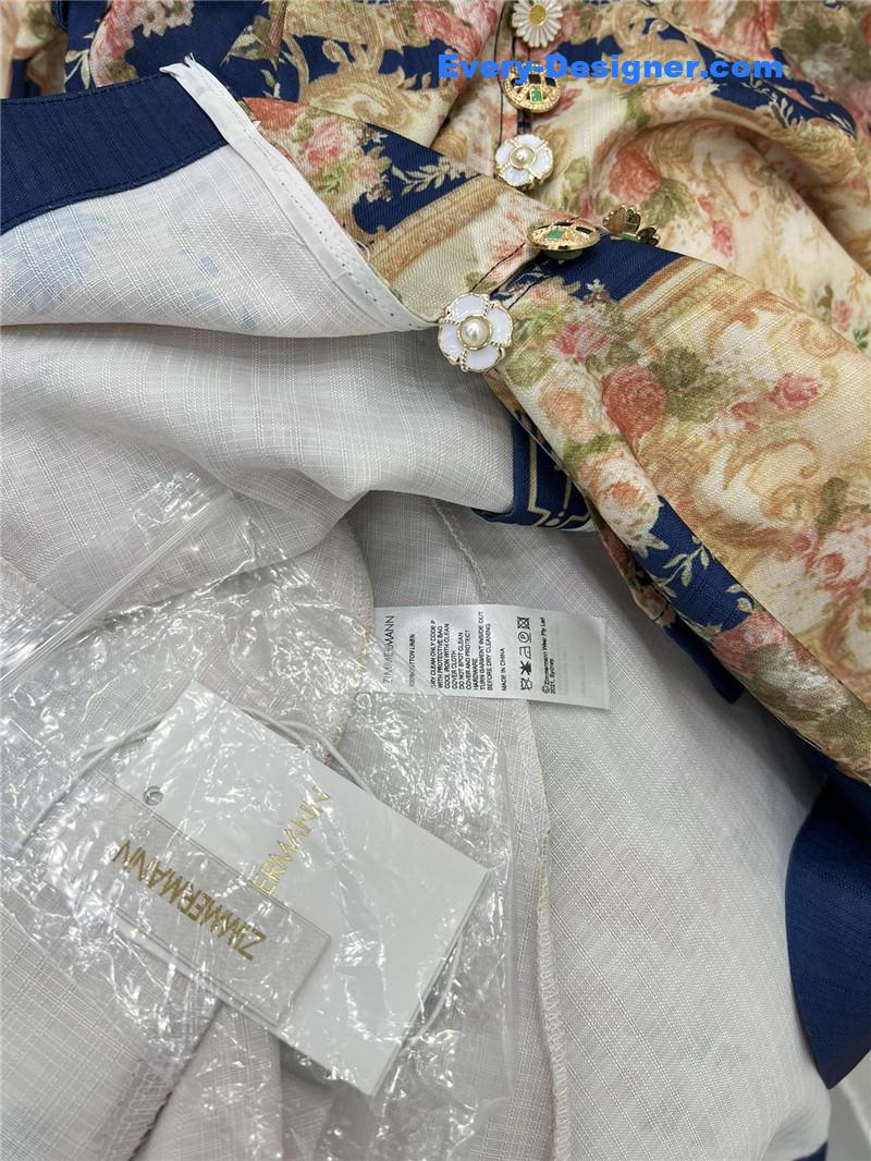 zimm lantern sleeves mid-length dress replica clothes