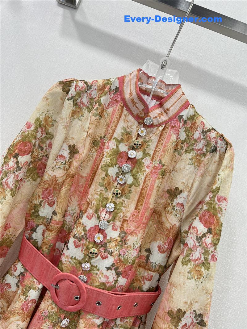 zimm lantern sleeves midi dress replica clothing sites