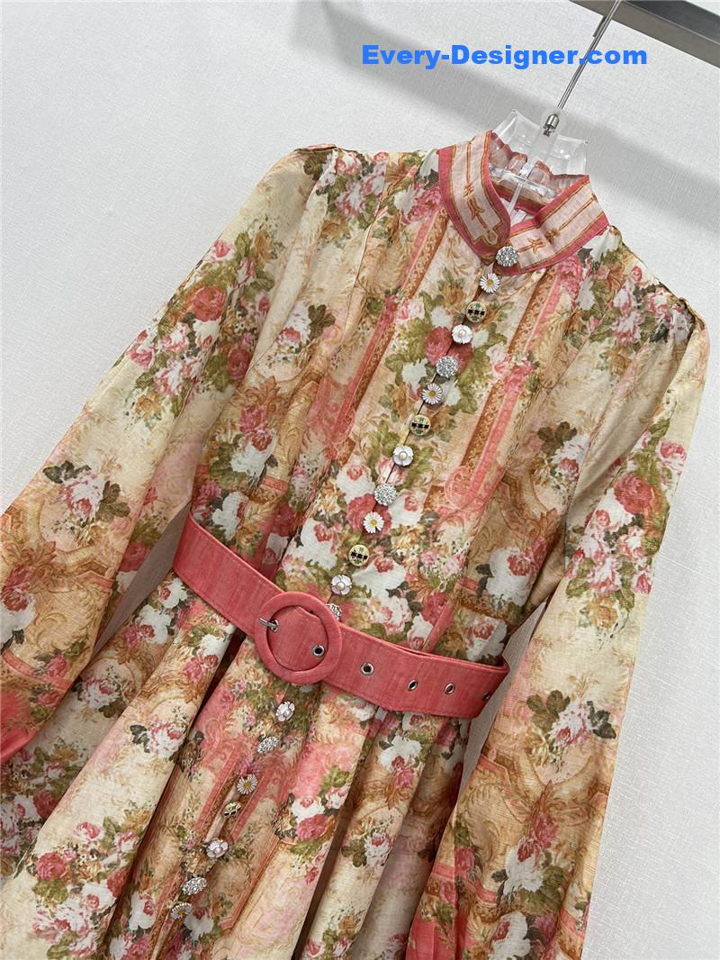 zimm lantern sleeves midi dress replica clothing sites