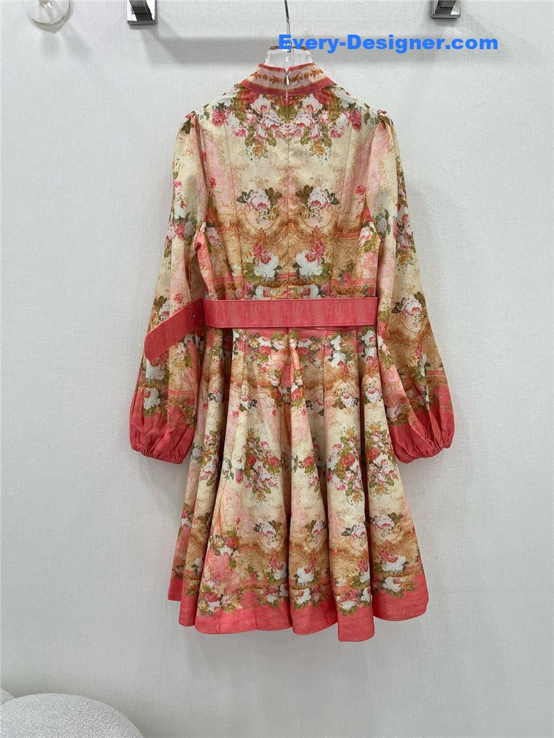 zimm lantern sleeves midi dress replica clothing sites