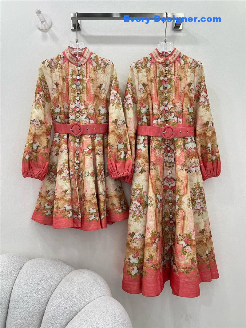 zimm lantern sleeves midi dress replica clothing sites