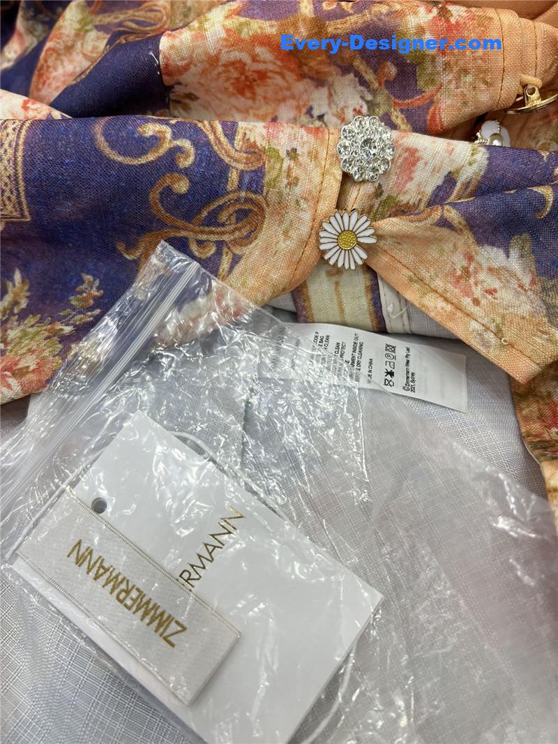 zimm lantern sleeve long dress replica d&g clothing