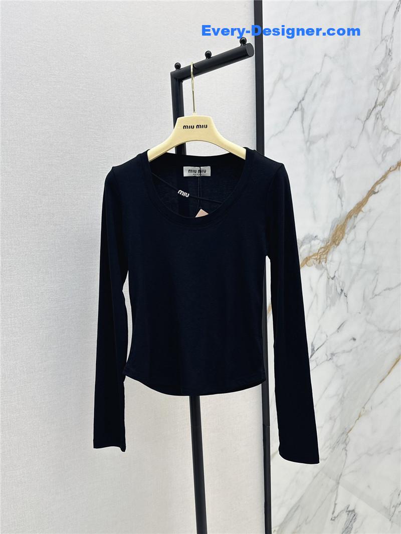 M1um1u slim fit long sleeve t-shirt replica clothing sites