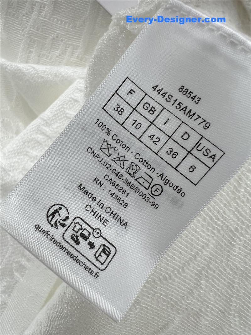 D10r obscure jacquard knitted short-sleeved top replica clothes