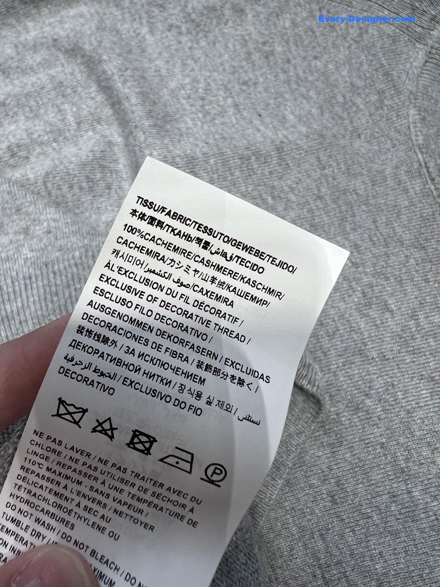 Y51 cassandre cashmere sweater in grey