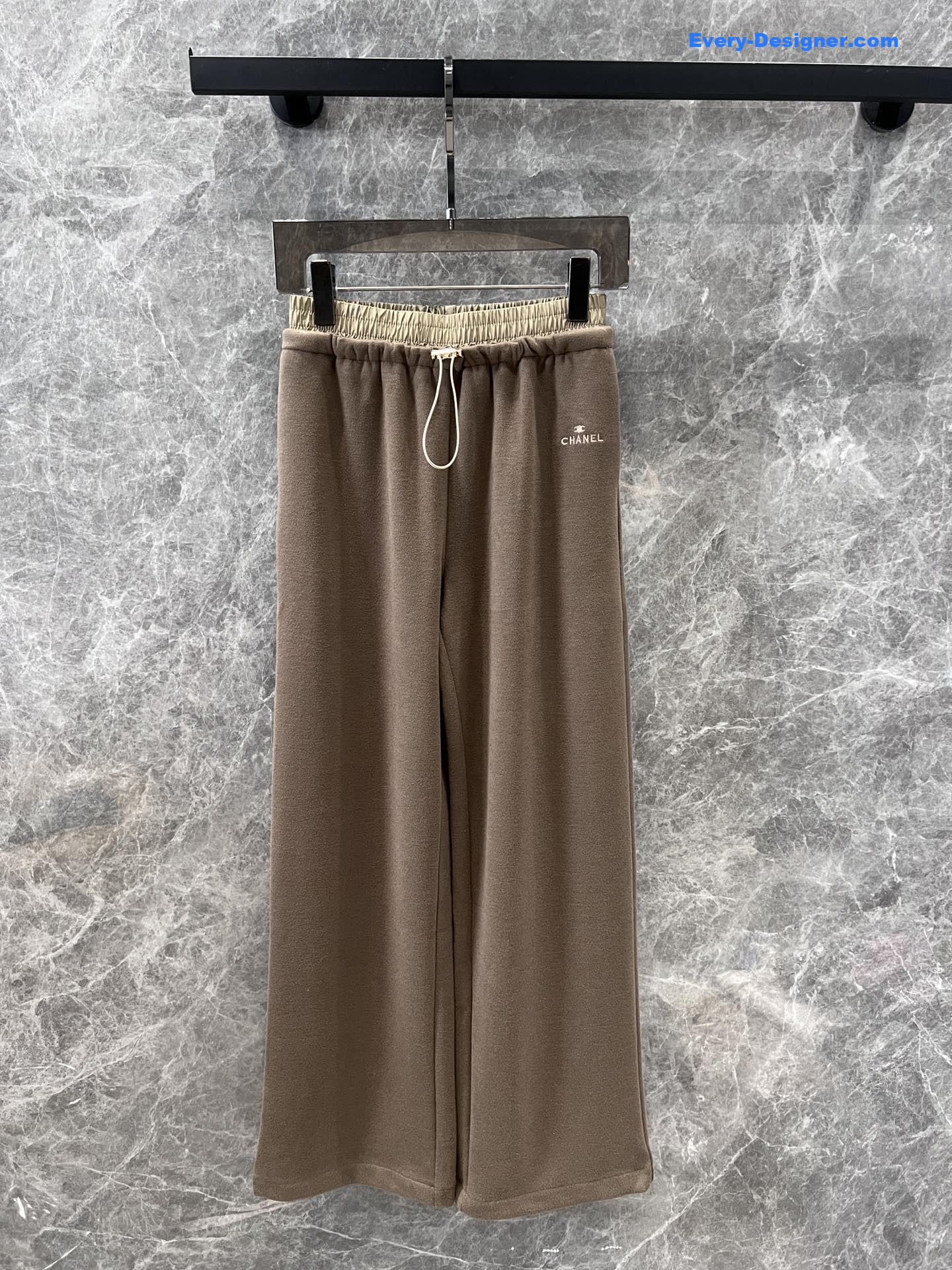 Ch**el straight wide-leg pants
