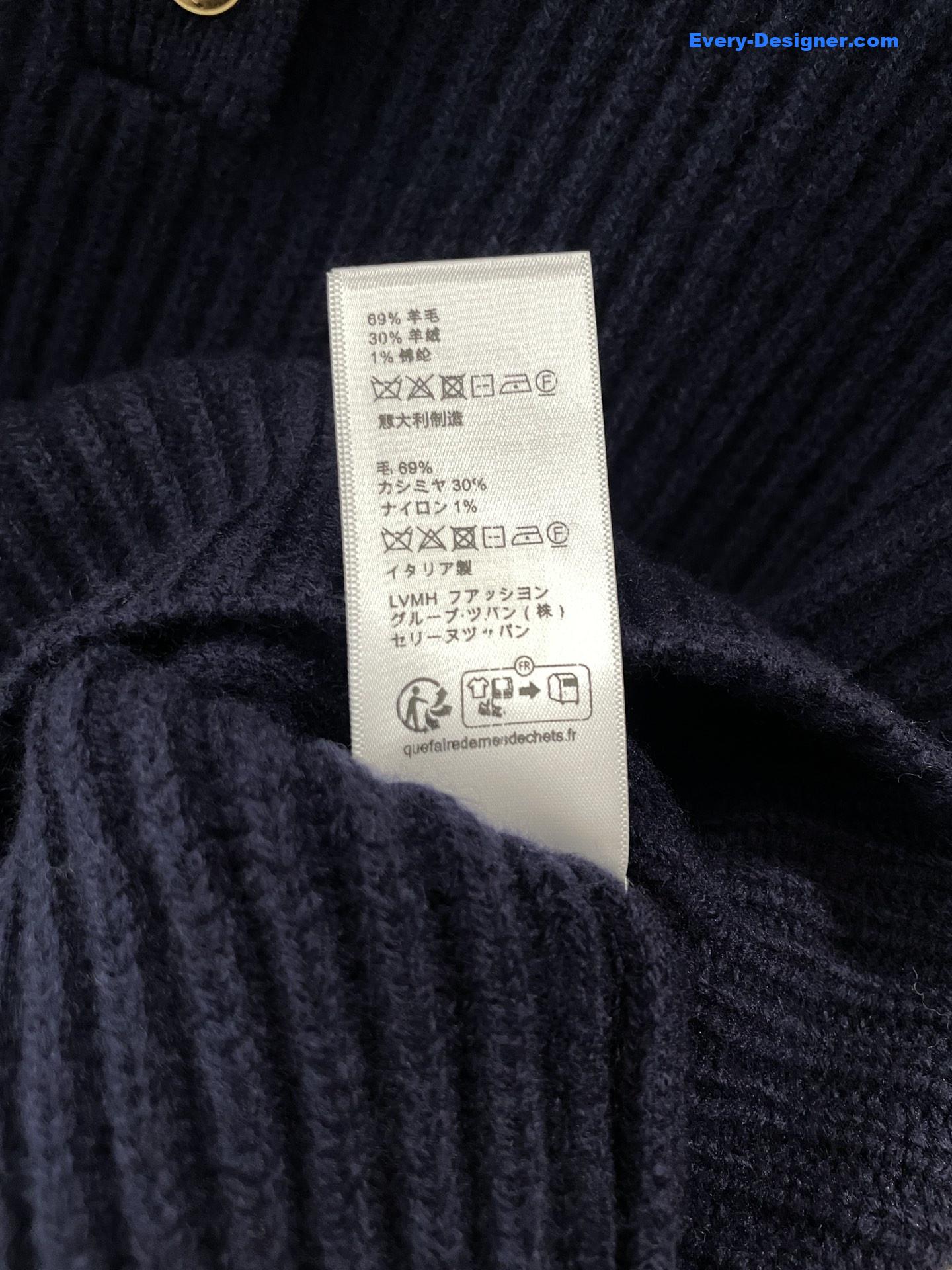 Ce1i*e navy ribbed vareuse sweater