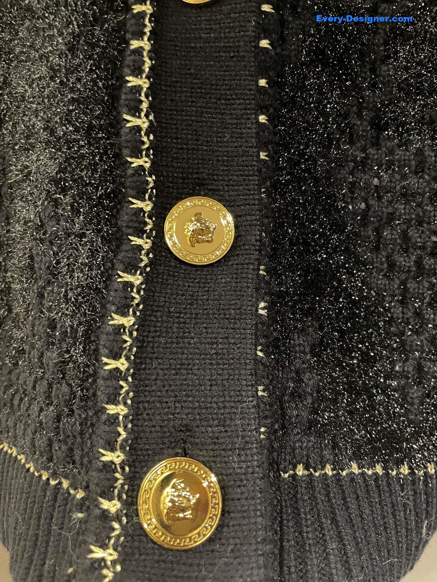 Versace Medusa Cropped Cardigan