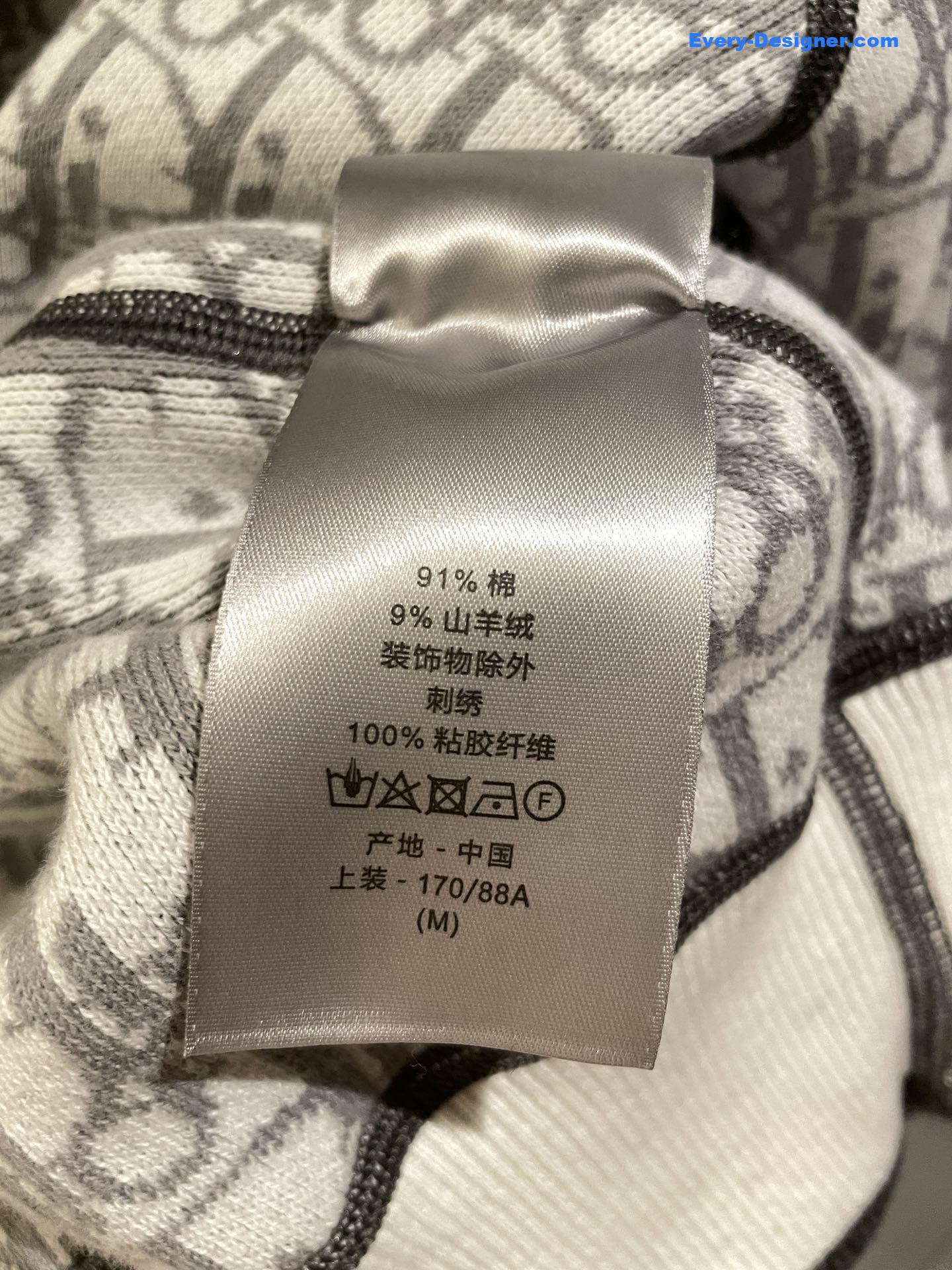 D10r icons double-sided zip hoodie grey