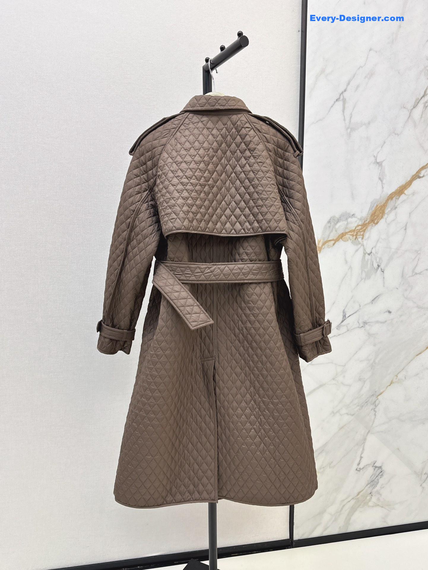 Bv*b*rry long quilted coat