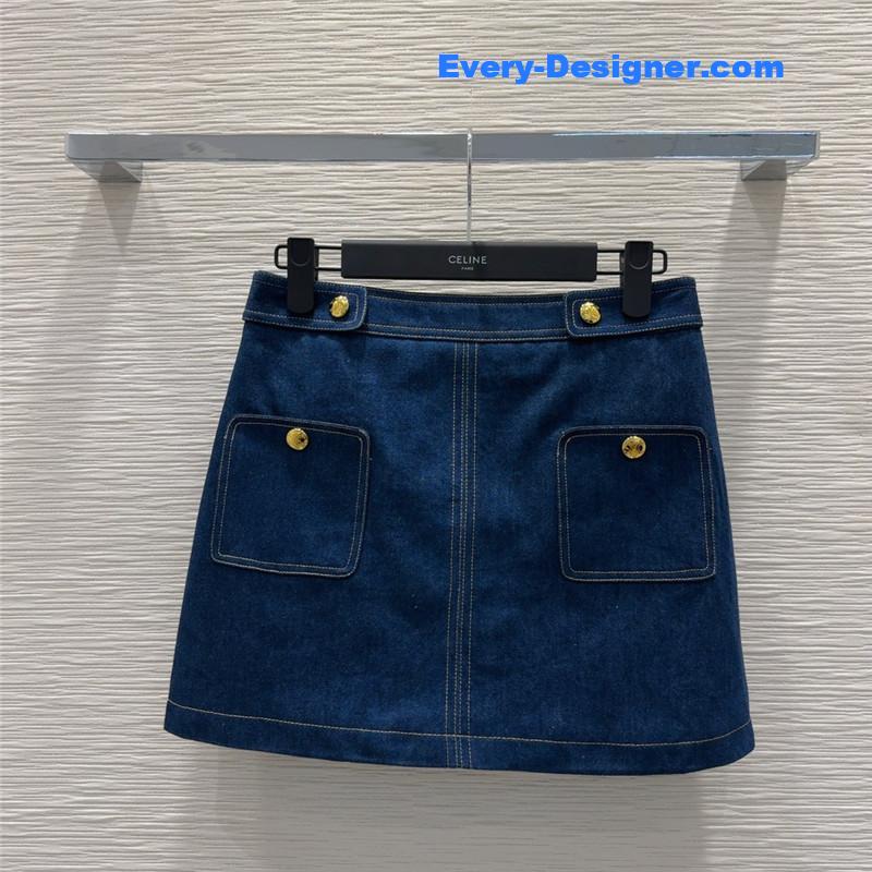 Ce1i*e cotton denim suit