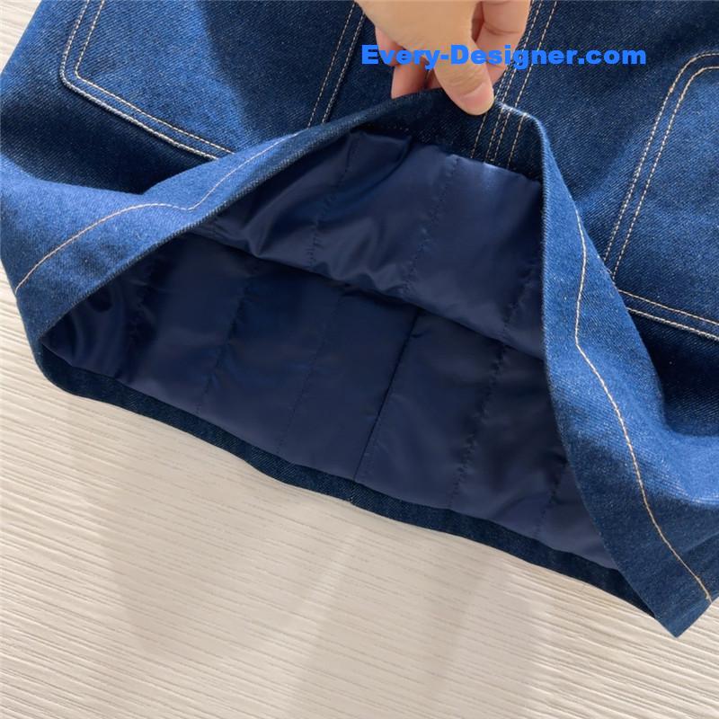 Ce1i*e cotton denim suit