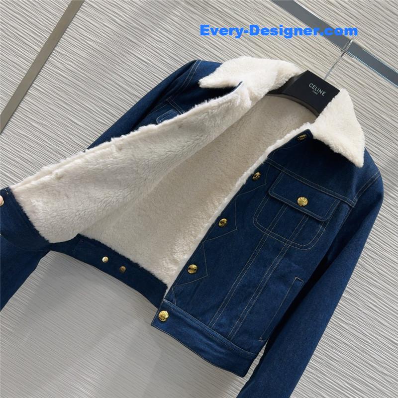 Ce1i*e cotton denim suit