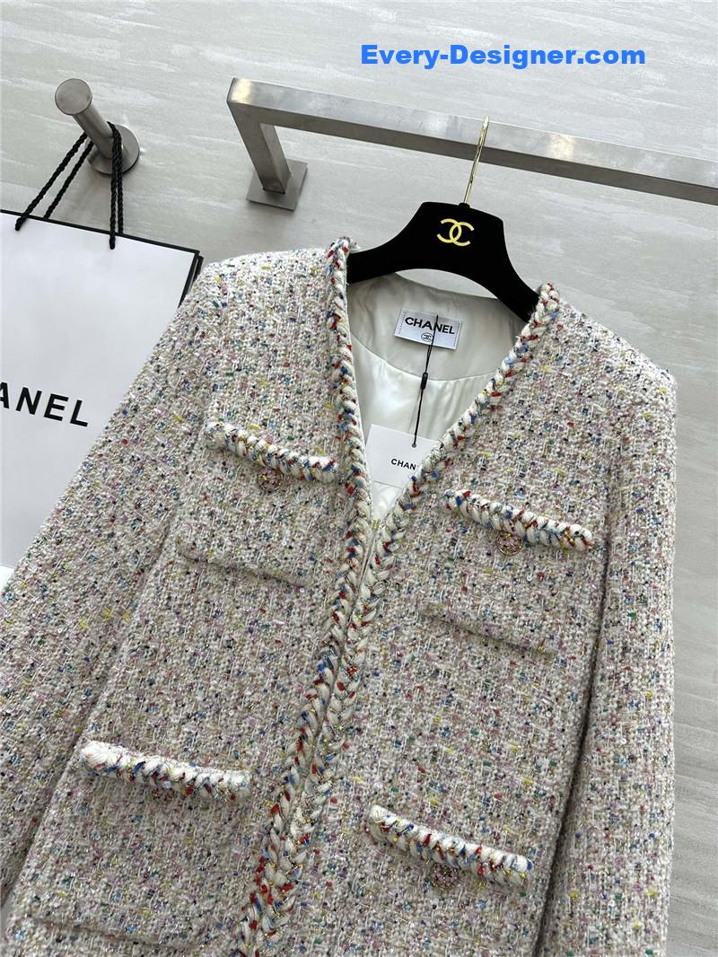 Ch**el wool tweed coat