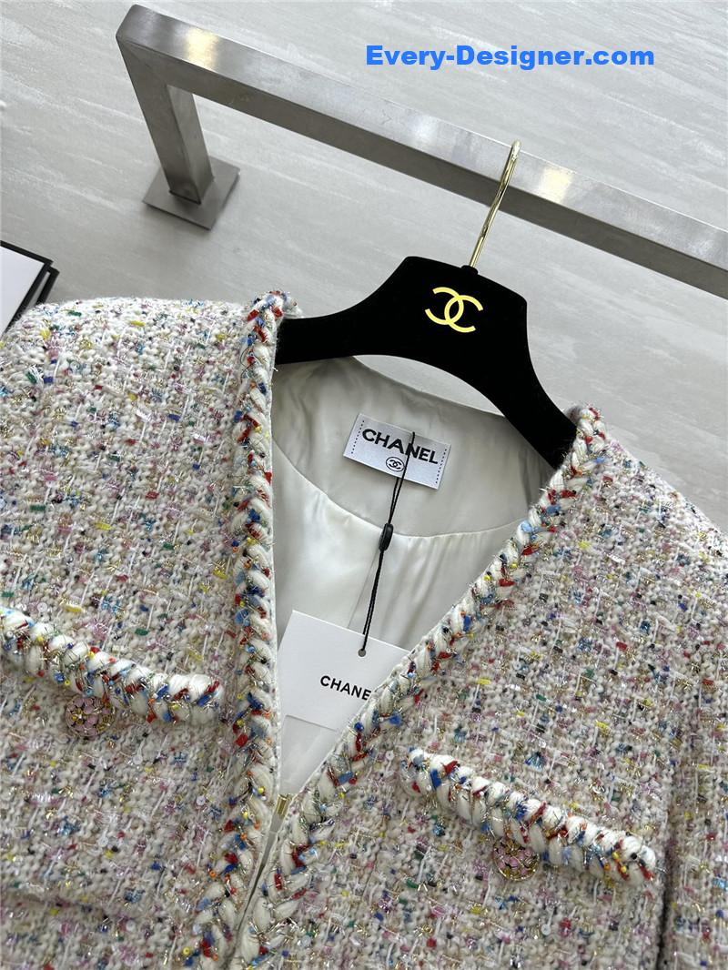 Ch**el wool tweed coat