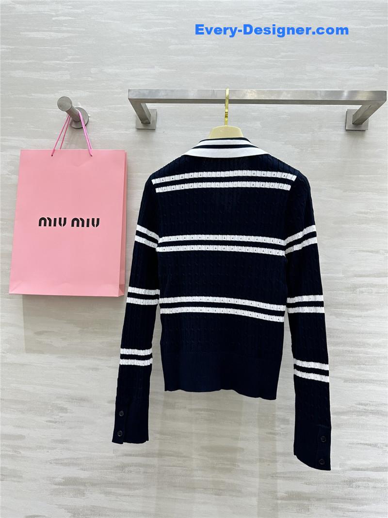 M1um1u knitted bottoming shirt