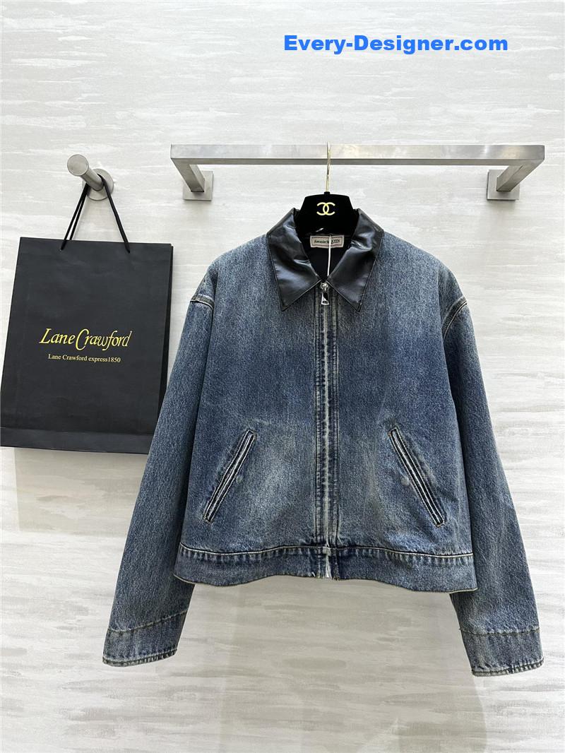 a1exa*der Mcqv*en denim jacket