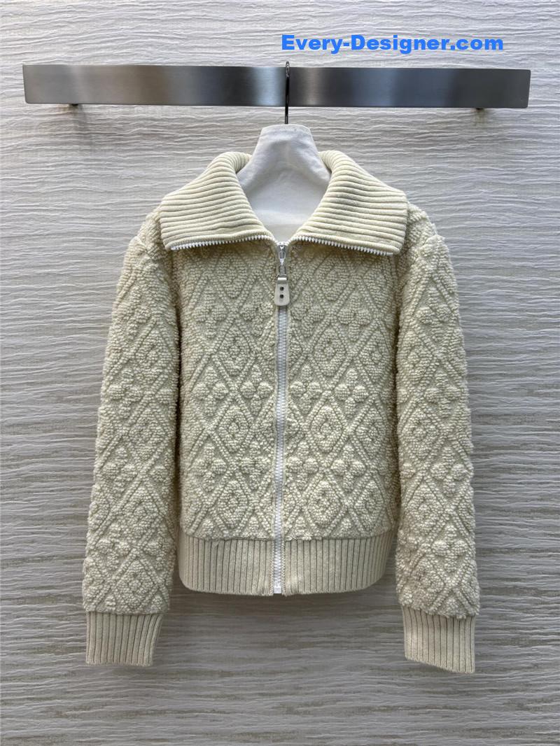 LV Blend Monogram Knit Jacket