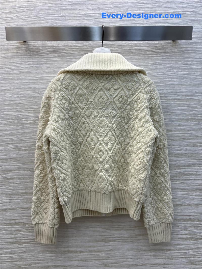 LV Blend Monogram Knit Jacket