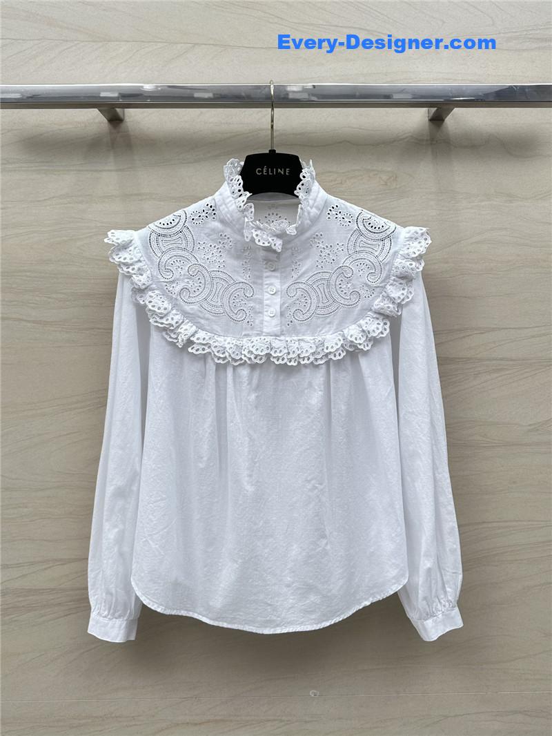 Ce1i*e lace long sleeve shirt