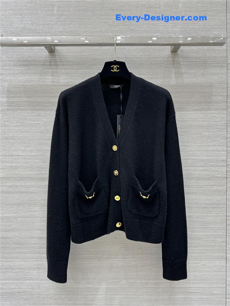 Versace cashmere cardigan coat