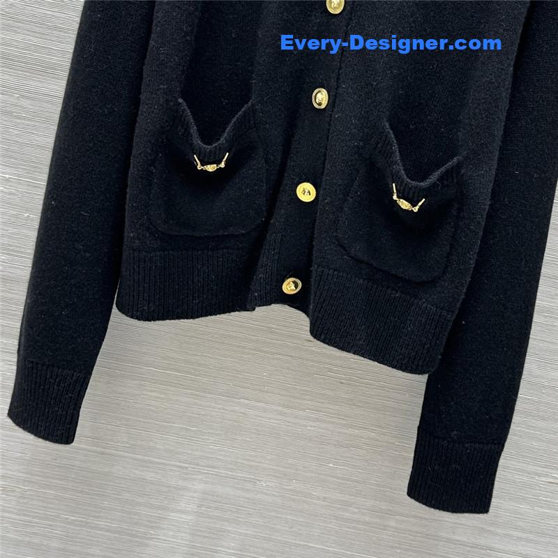 Versace cashmere cardigan coat