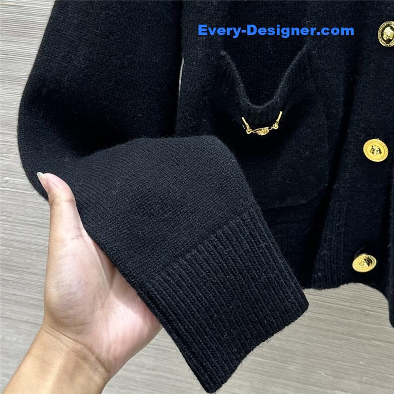 Versace cashmere cardigan coat