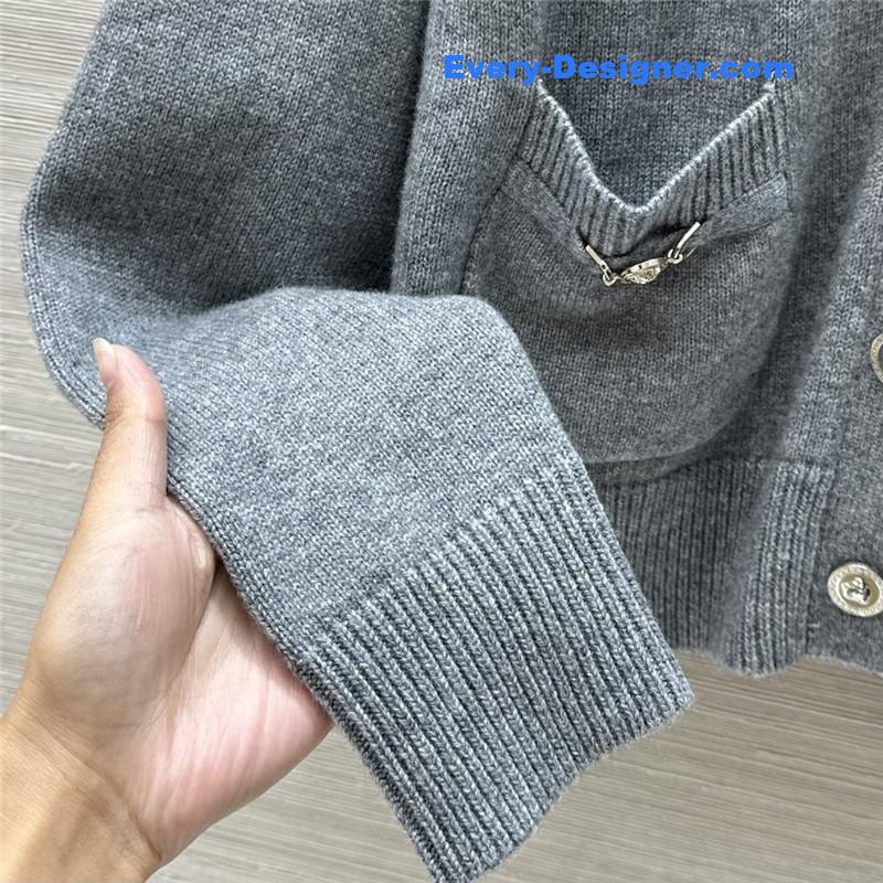 Versace cashmere cardigan coat