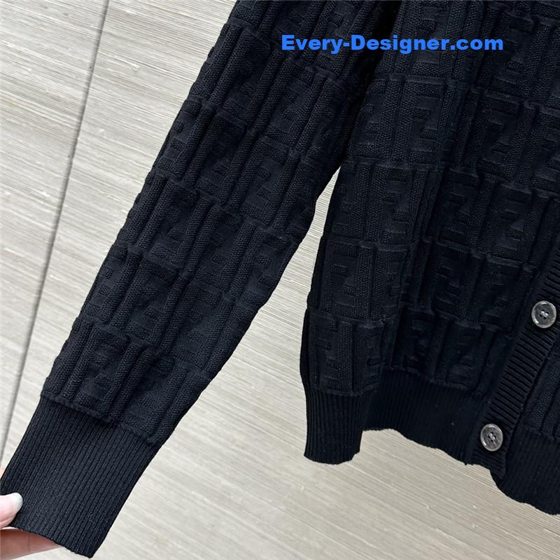 F**di ff viscose cardigan black