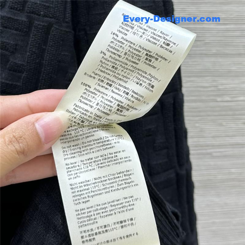 F**di ff viscose cardigan black