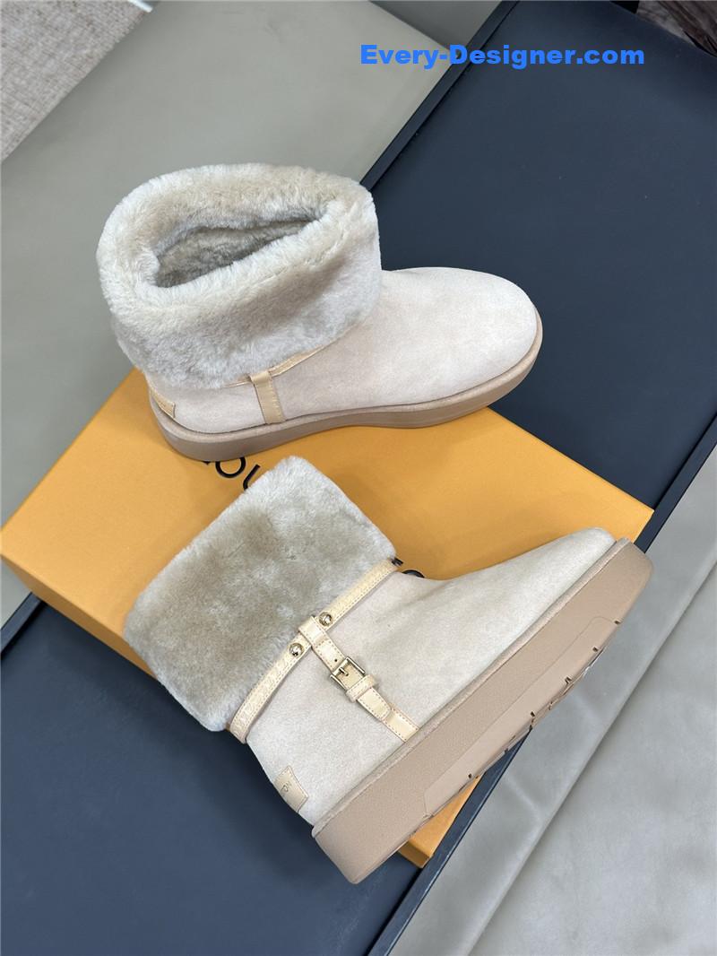 l0vis Vvtt0n aspen platform ankle boot beige