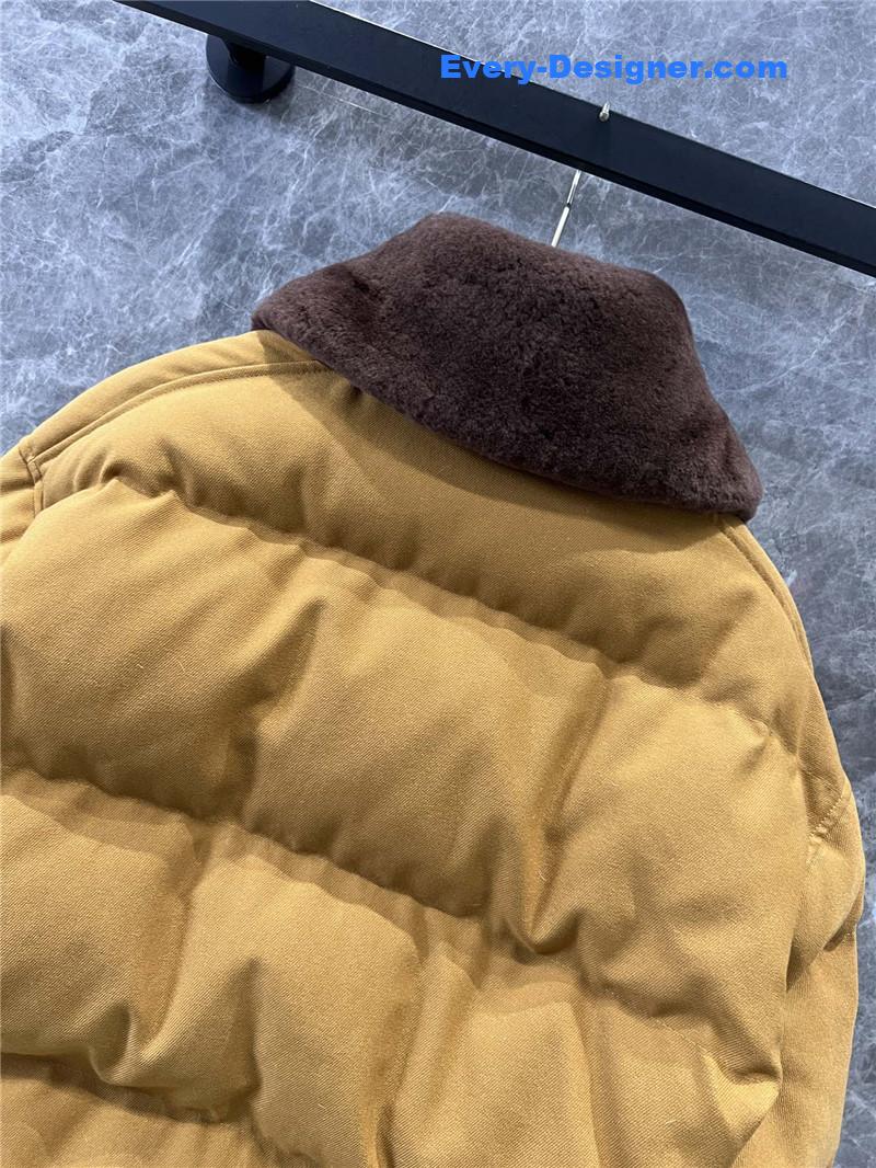 M1um1u fur collar down jacket