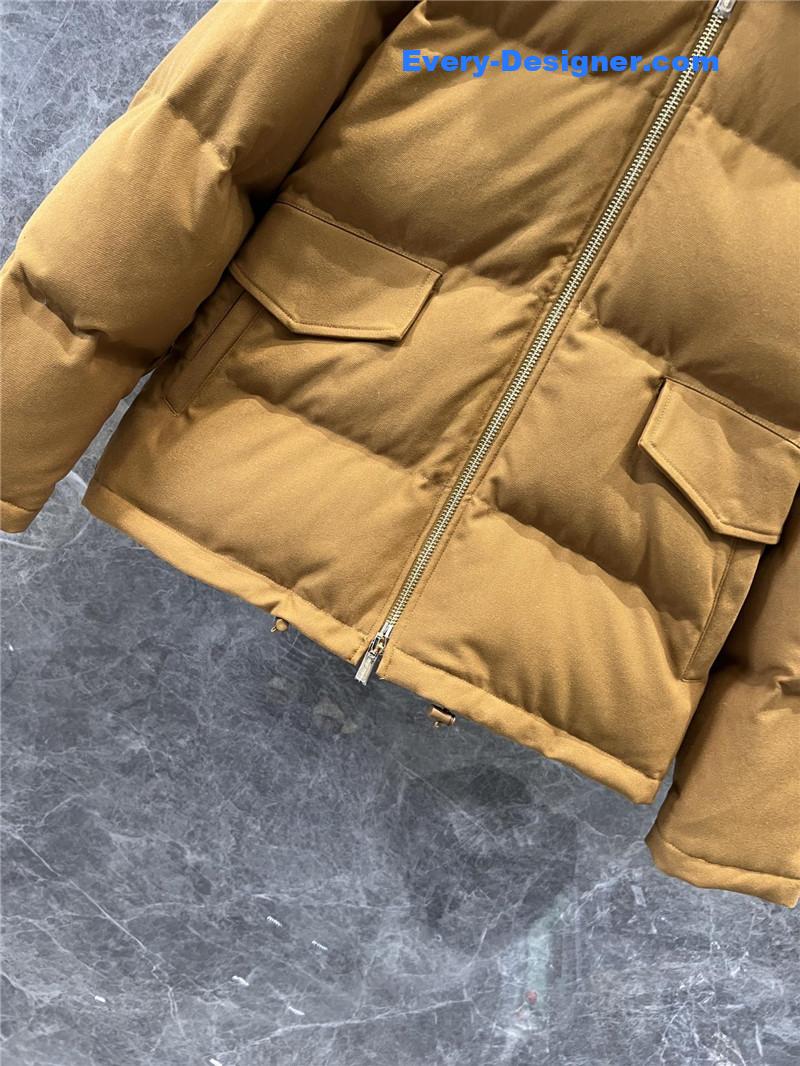 M1um1u fur collar down jacket