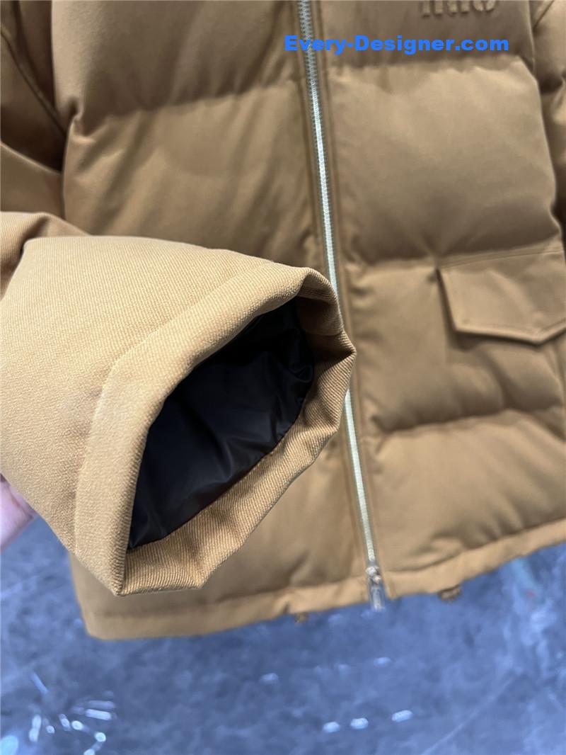 M1um1u fur collar down jacket