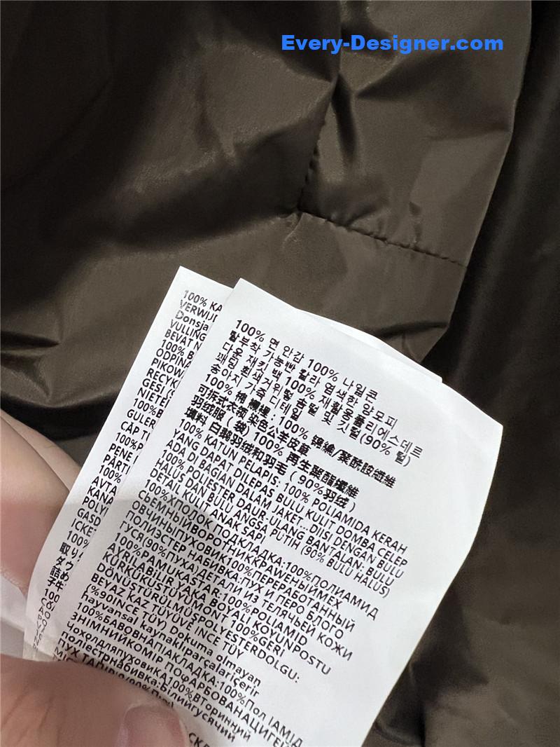 M1um1u fur collar down jacket