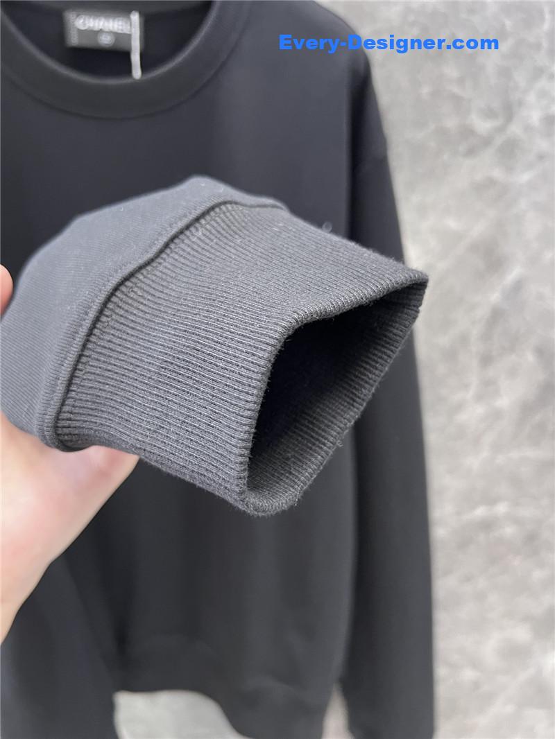 Ch**el graffiti print sweatshirt grey