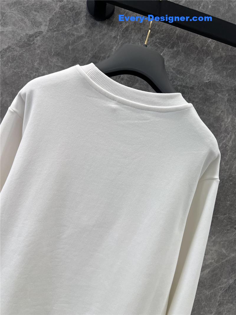 D10r logo appliqué sweatshirt white