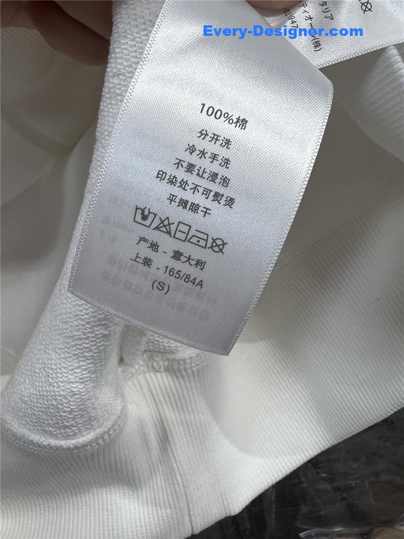 D10r logo appliqué sweatshirt white