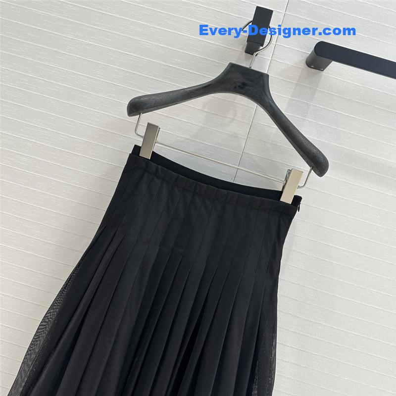 D10r mesh balloon long skirt