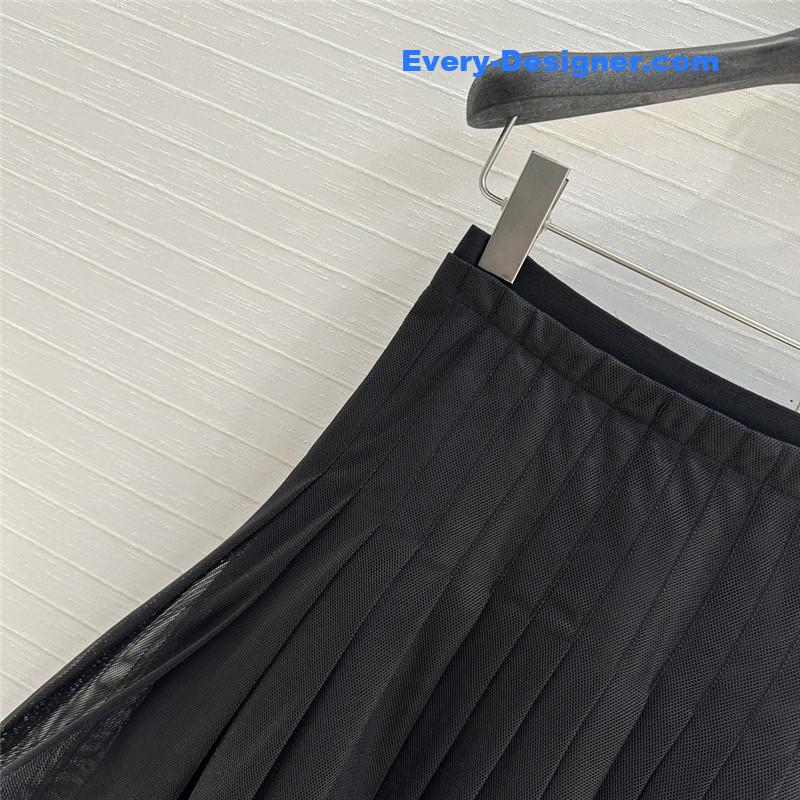 D10r mesh balloon long skirt
