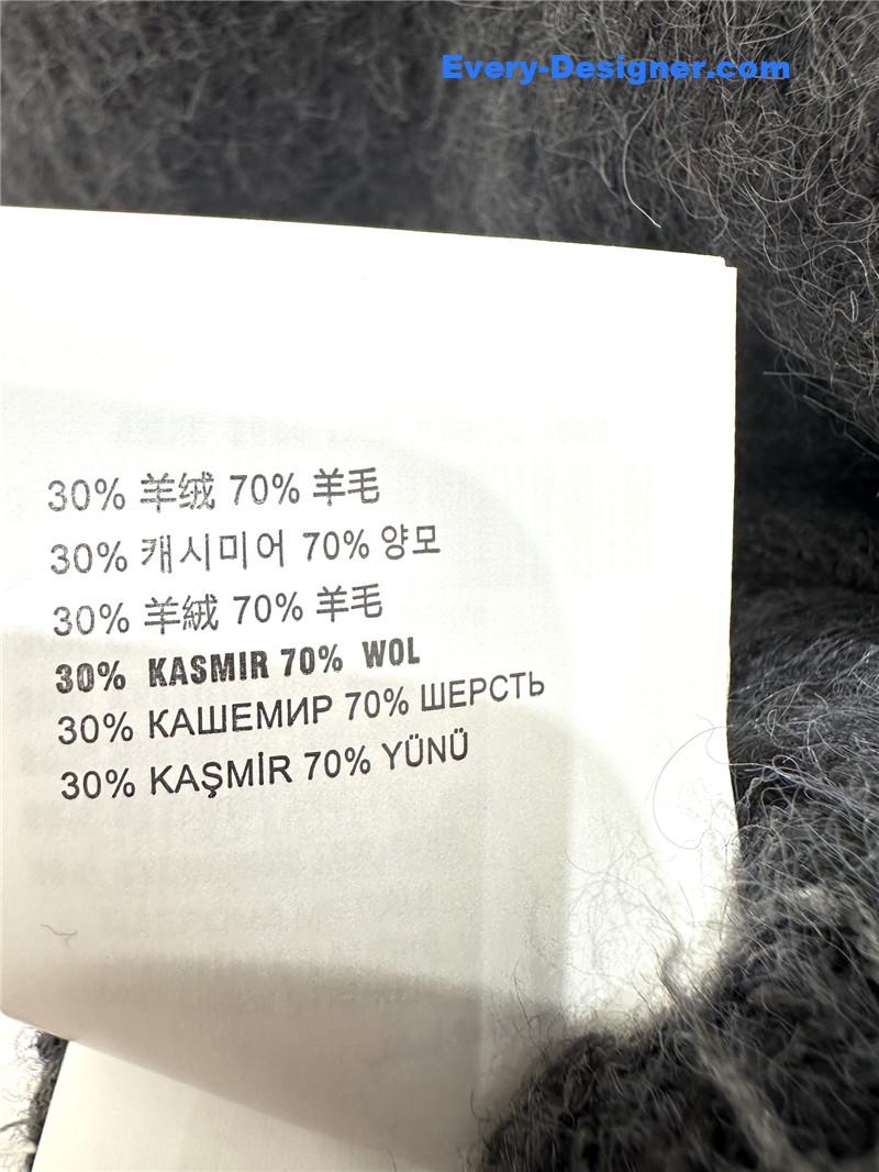 Miu Miu Beaded Trim Cardigan Grey