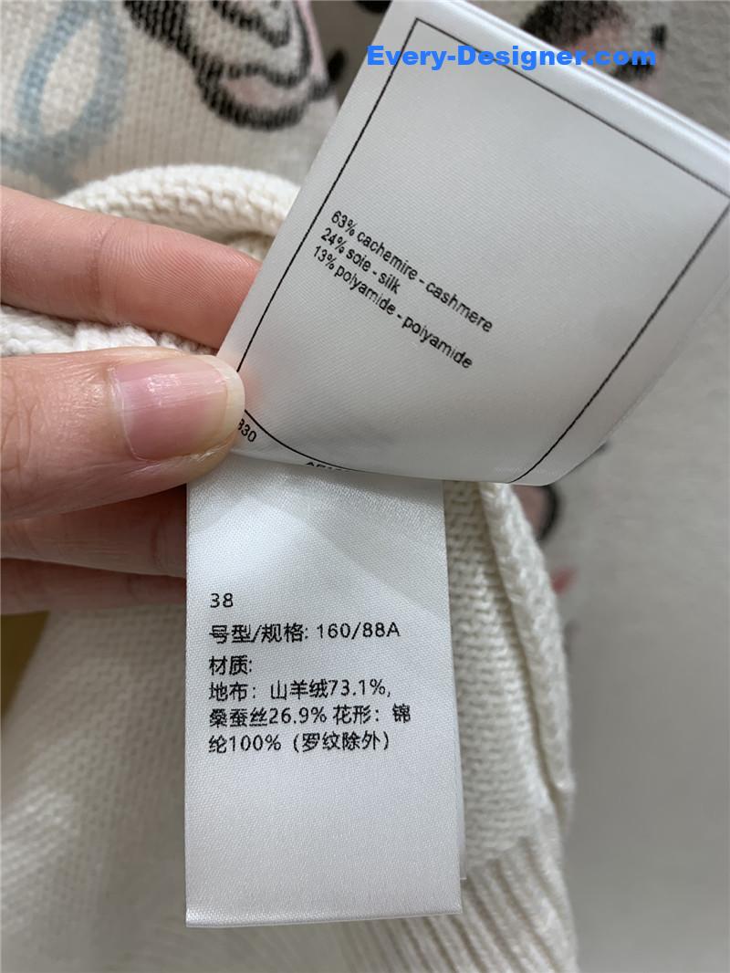 Ch**el printing turtleneck knit sweater