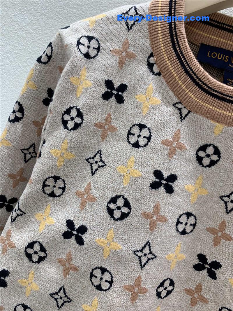 l0vis Vvtt0n kaleidoscope short knit top beige