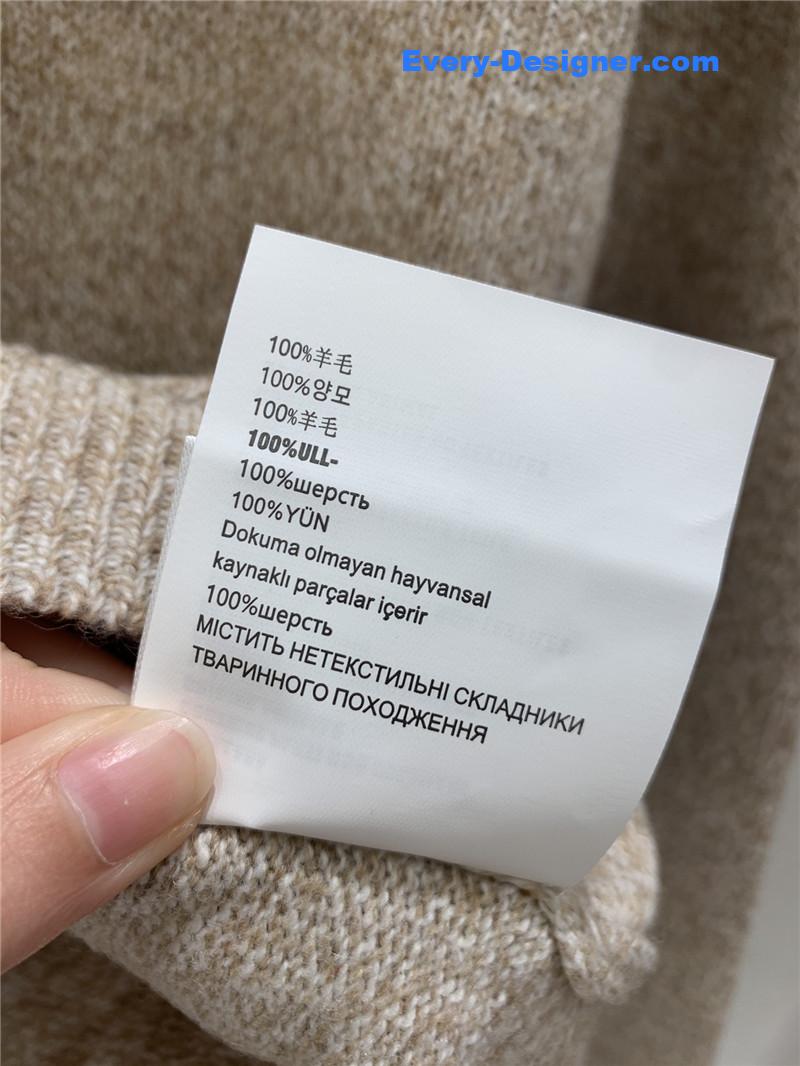 Miu Miu Sailor Collar Sweater Beige