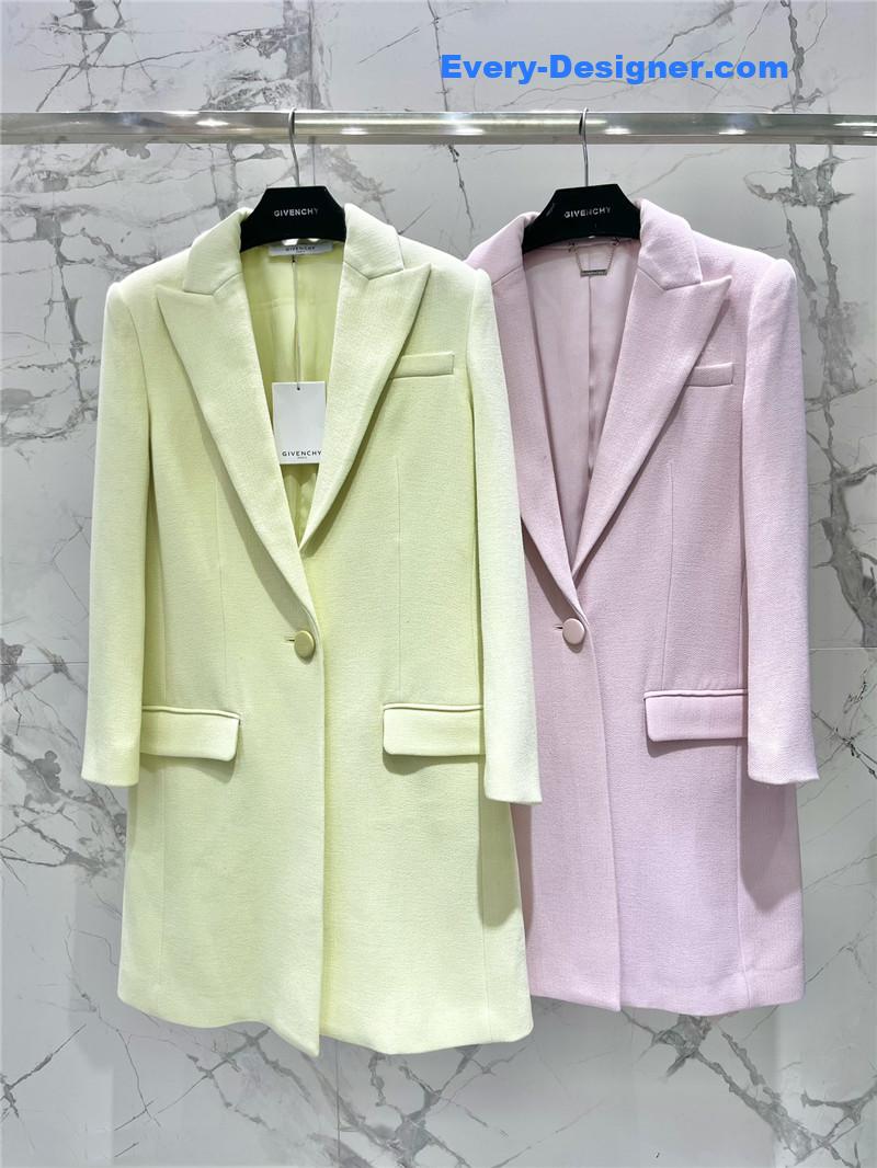 Givenchy single-button wool coat