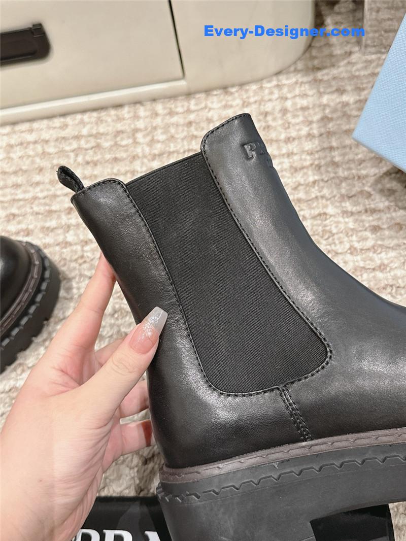 Pra*a leather chelsea boots