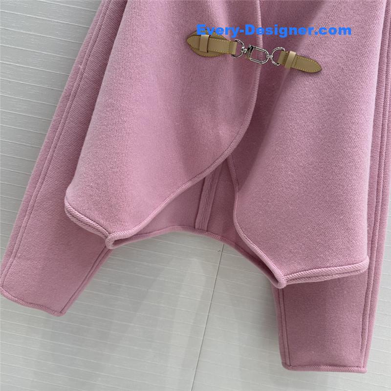 louis vuitton LV wool knitted cape coat