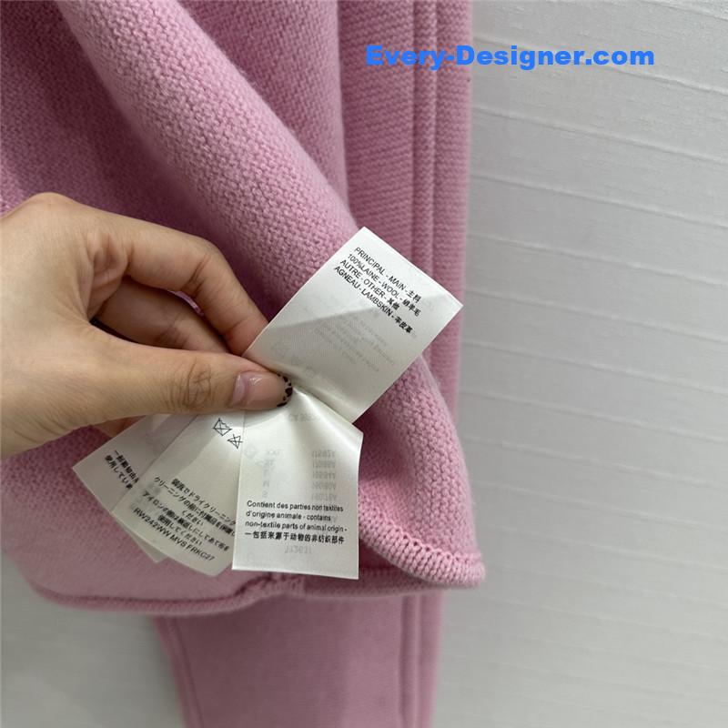 louis vuitton LV wool knitted cape coat